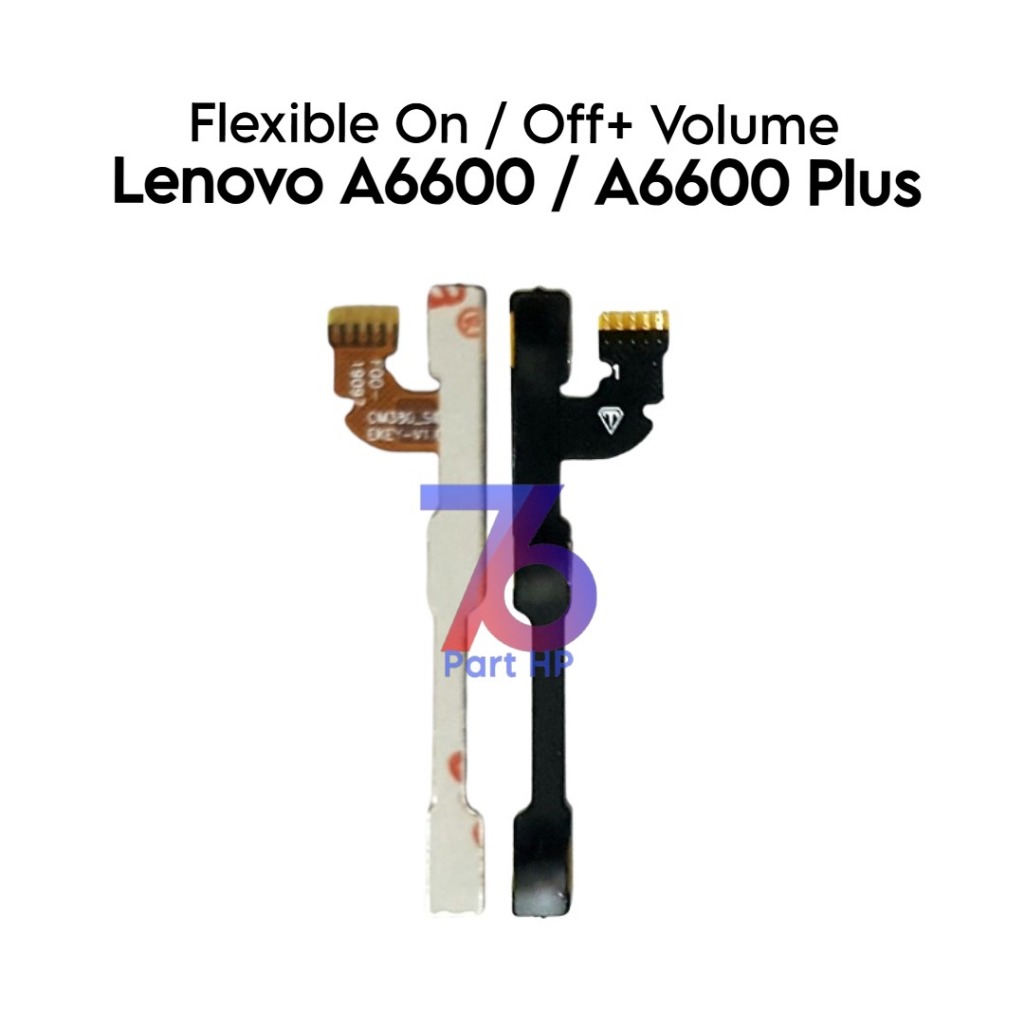 Flexible Konektor Power On Off + Volume LEN A6600 / A6600 Plus / A6600+ / A6600d40 / A6600a40 - Flex