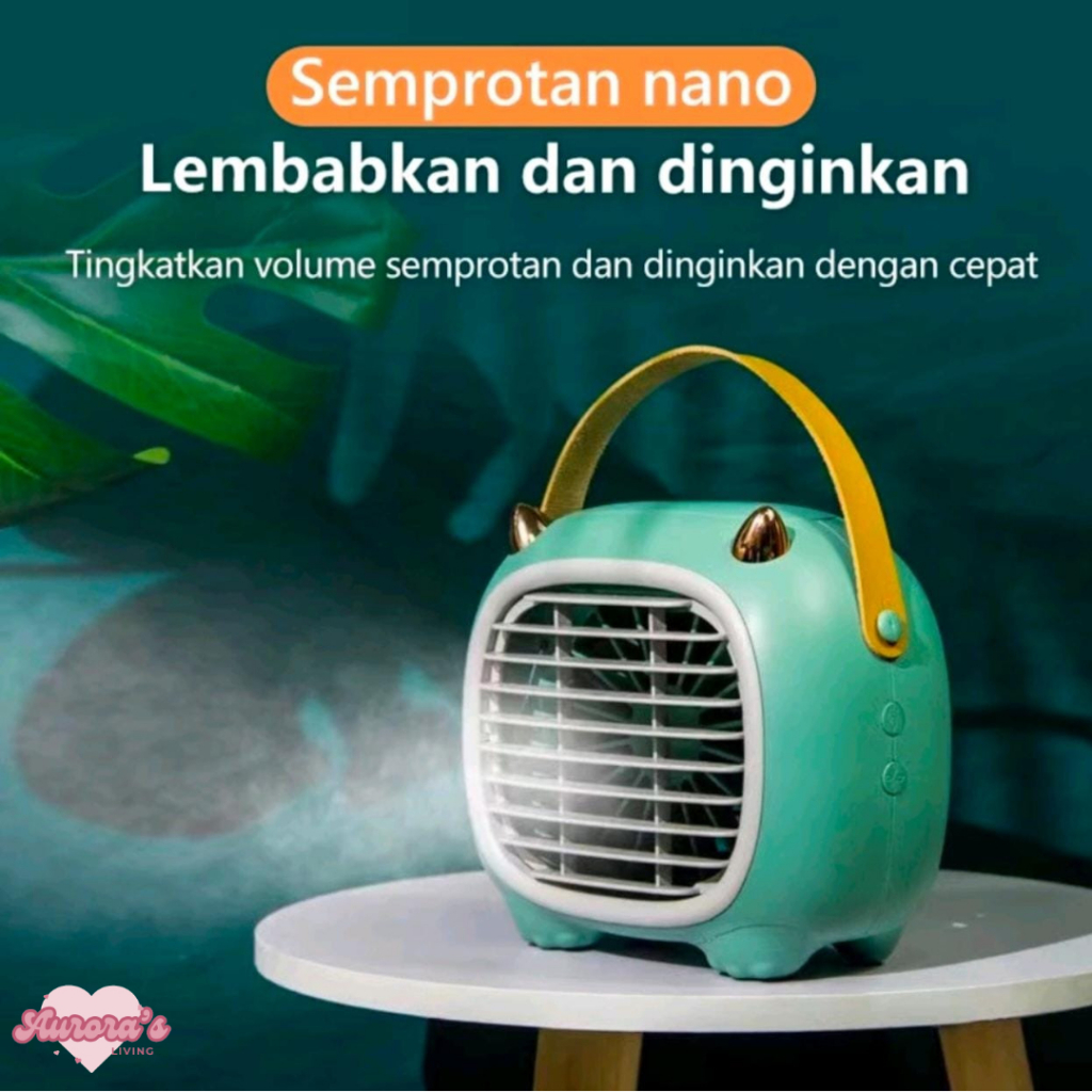 [ARL] Kipas Angin Face Mist Monster Kecil / Kipas Pelembab Semportan / Kipas Angin Isi Ulang Air