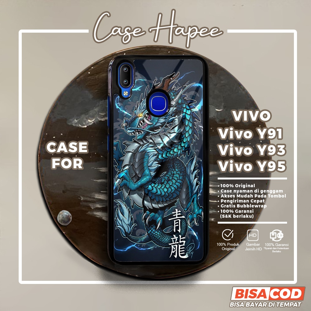 Case Vivo Y91 Y93 Y95 Casing Vivo Y91 Y93 Y95 [DRGN] Casehapee Case Glossy Case Aesthetic Custom Cas