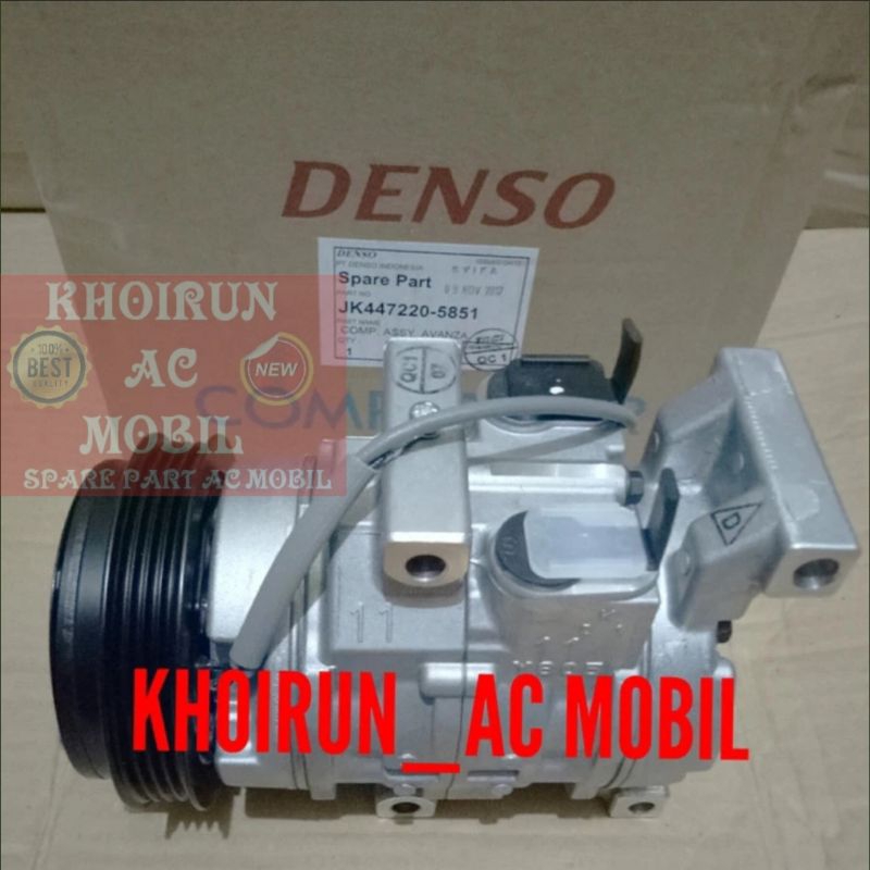 Compresor Kompresor AC Mobil Toyota Avanza 1300 CC - Lengkap Denso Asli - Original