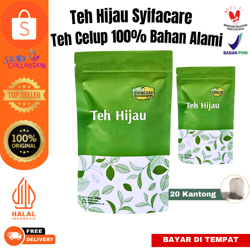 

Teh Celup Hijau Grean Tea Syifacare Membantu Menurunkan Berat Badan