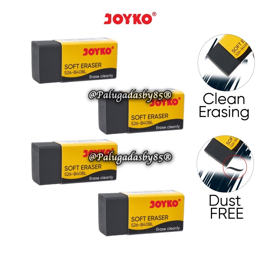 

(1 Pak Isi 40 Pcs) Penghapus JOYKO 526-B40BL Hitam / Eraser Penghapus Joyko 526-B40BL / Eraser Joyko
