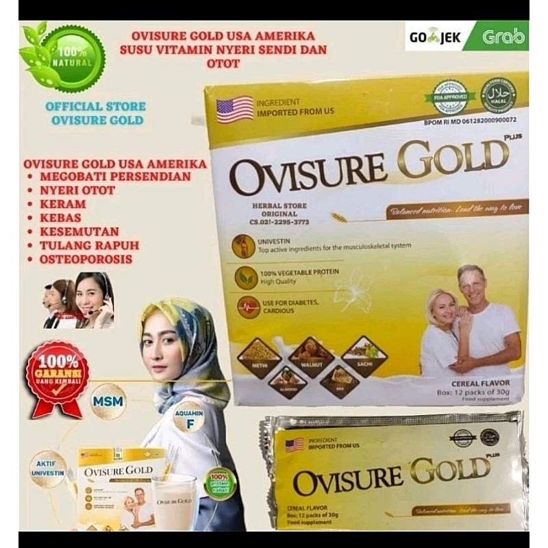 

OVISURE GOLD MILK SUSU OBAT TULANG DAN SENDI YG SEHAT 100% DIMFOR USA