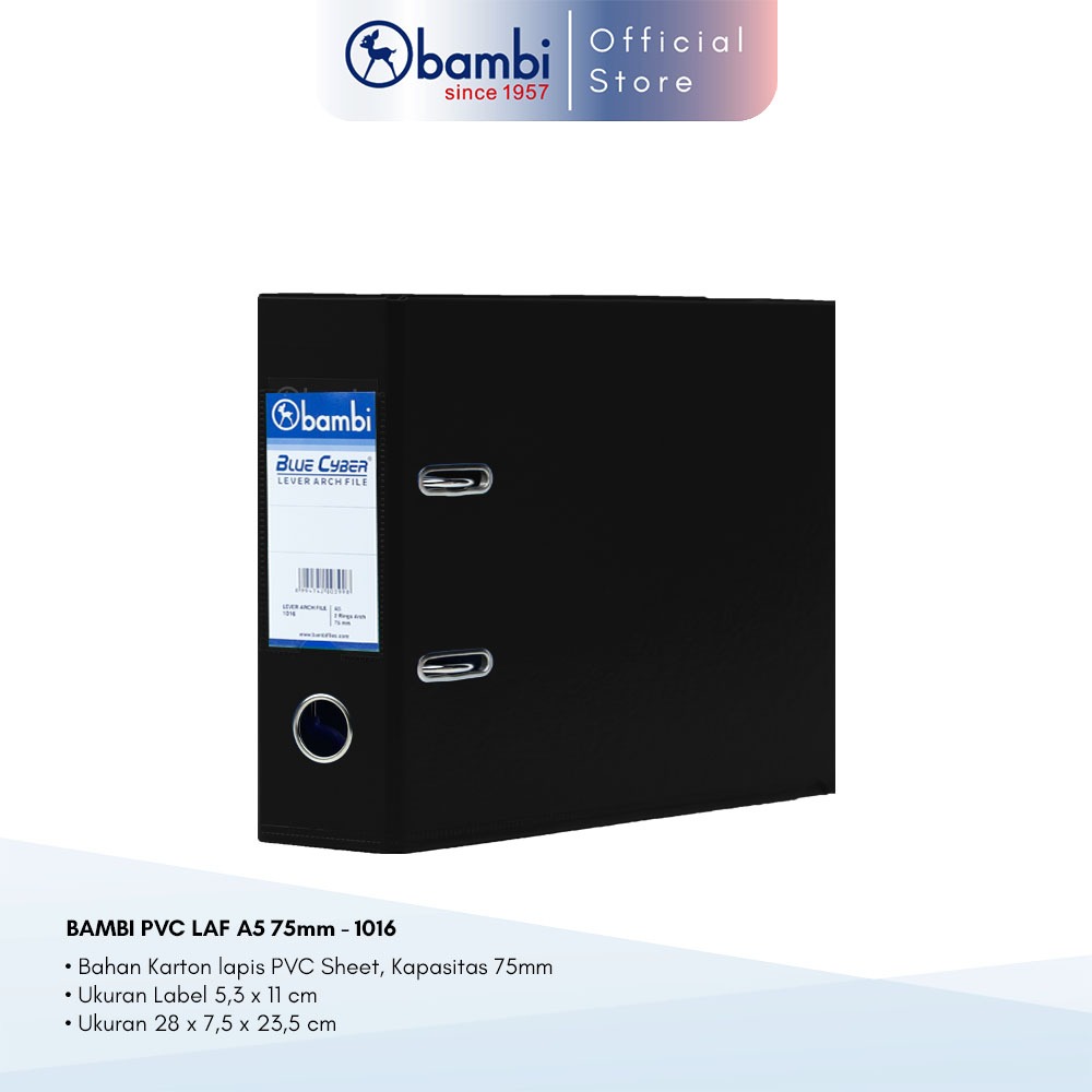 

Bambi Lever Arch File Ordner A5 All Color Jumbo Size 75 mm Original