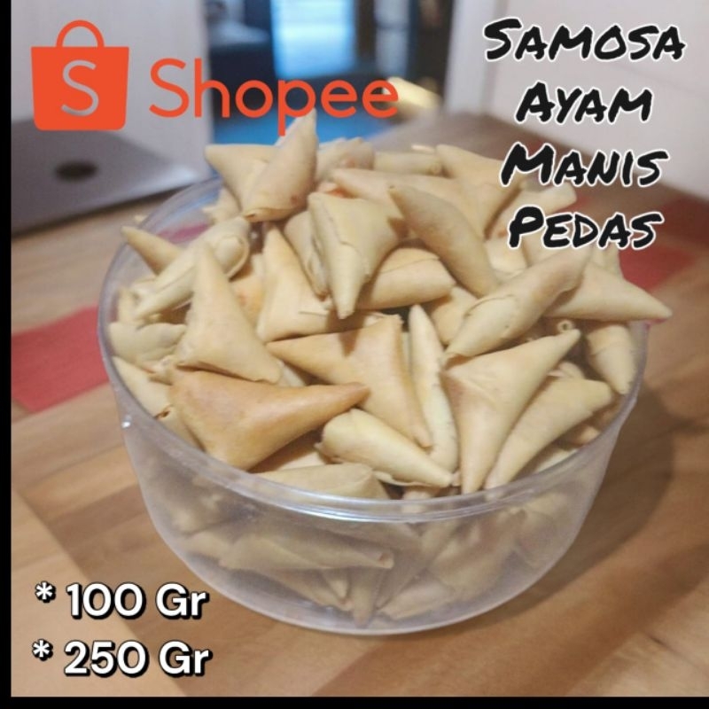 

Samosa Ayam Manis Pedas isi 100 Gram dan 250 Gram