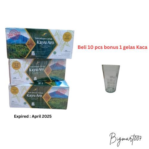 

Teh Hitam Celup Kayu Aro Kwalitas Expor (beli 10 pcs bonus 1 gelas kaca)
