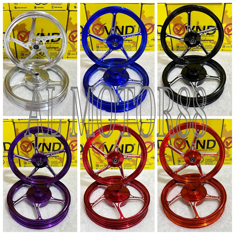 VELG PELEK RACING VND AK55 MIO SPORTY / MIO SMILE UK-14x160 & 14x185 ORIGINAL VND