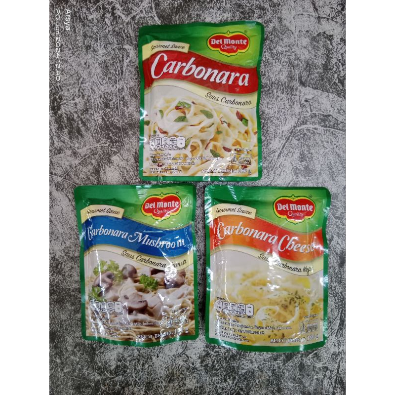 

DELMONTE CARBONARA SAUS 180gr