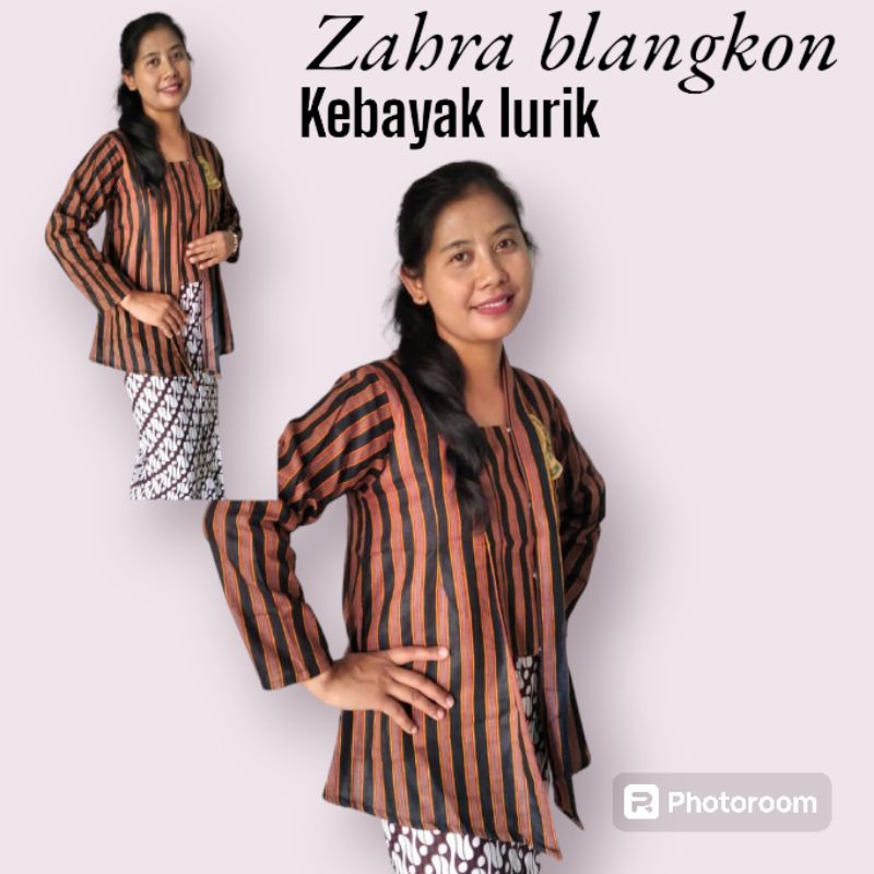 kebayak wanita lurik dewasa#  baju adat jawa wanita#tenun lurik# sorjan lurik#baju khas adat jawa