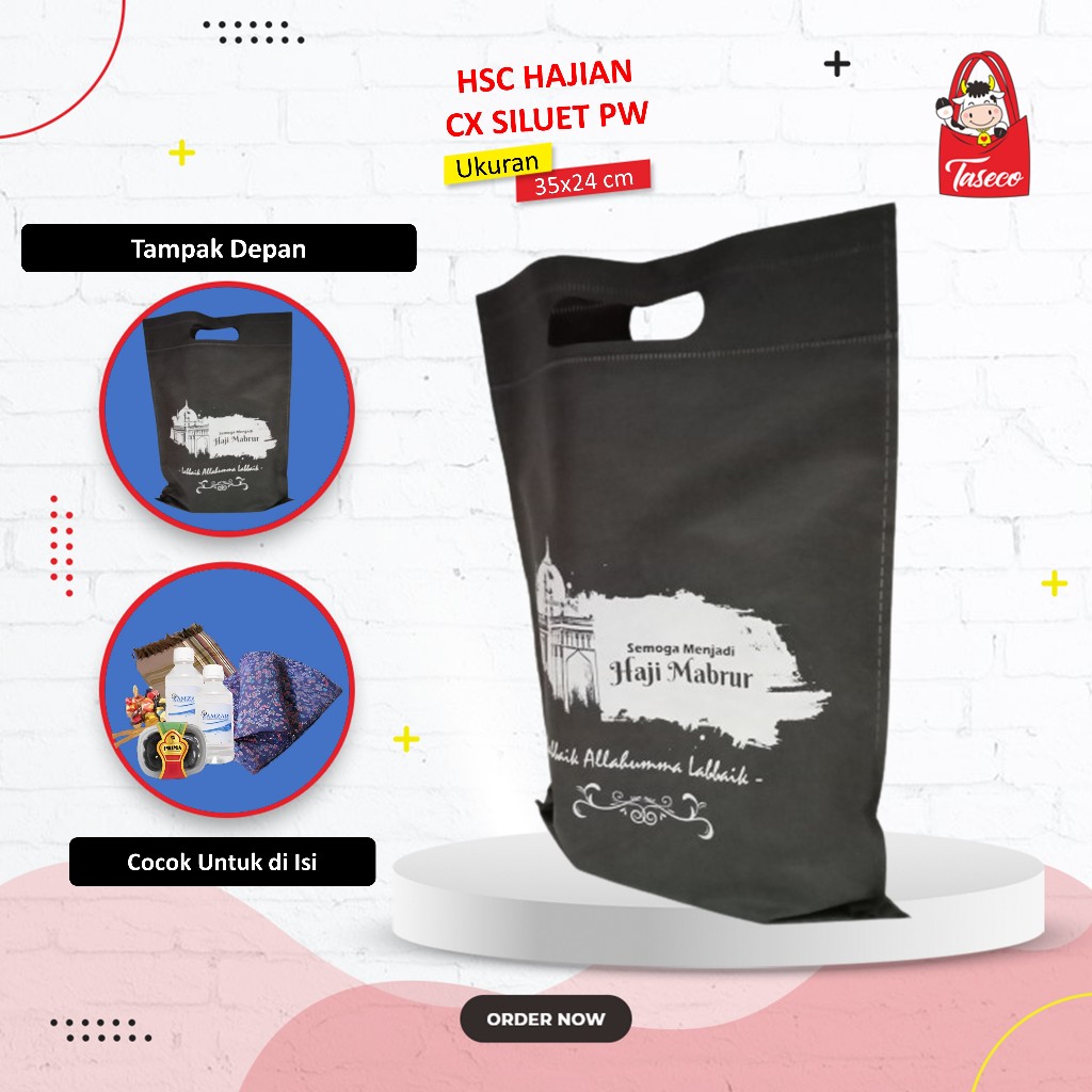 

TASECO Goodie Bag Haji Umroh Tas Oleh Oleh Haji dan Umroh Tas Bingkisan Haji Umroh Tas Hajian Umroh 35x24