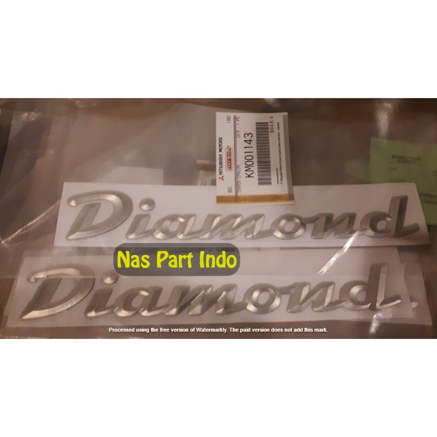 Emblem Mark Diamond Kuda Original