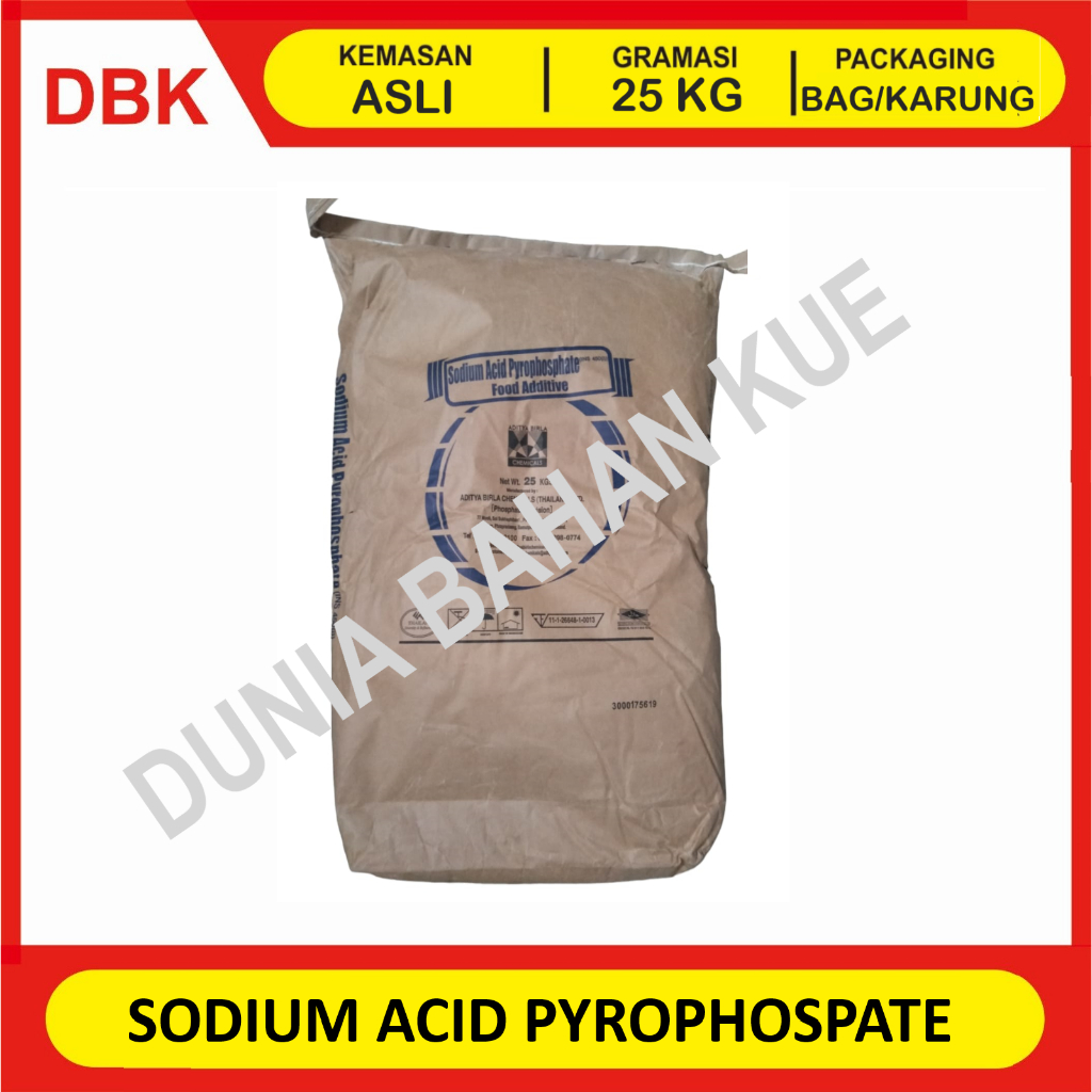 

(KHUSUS INSTANT/GOSEND) SODIUM ACID PYROPHOSPATE SAPP - 1 BAG 25 KG / SAPP ex. THAILAND