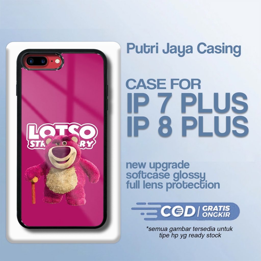Case Ip 7 plus / ip 8 plus Terbaru - Xiaomi Ip 7 plus / ip 8 plus - Motif Lotsopink  - Hardcase Prem