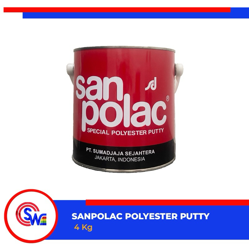 SanPolac POLYESTER PUTTY DEMPUL SANPOLAC Hardener / dempul SanPolac 4 KG