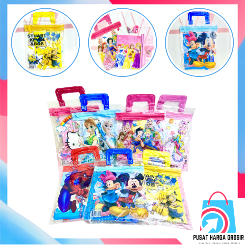 

PHG - Alat Tulis Set 6IN1 Stationery Set Lucu Karakter Kartun Perlengkapan Sekolah Anak-Anak TK Souvenir Ulang Tahun Anak Alat Tulis Birthday Souvenir Hampers 6 IN 1