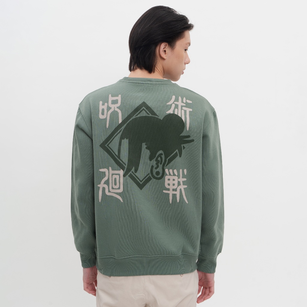 M231 - Jujutsu Kaisen Geto Crewneck Hijau 0498