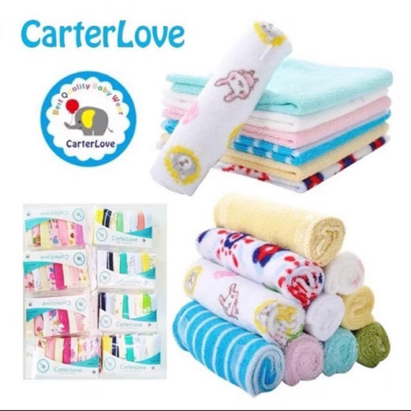 CARTER LOVE Sapu Tangan Bayi Baru Lahir [1 PAK ISI 8 PCS] Boy