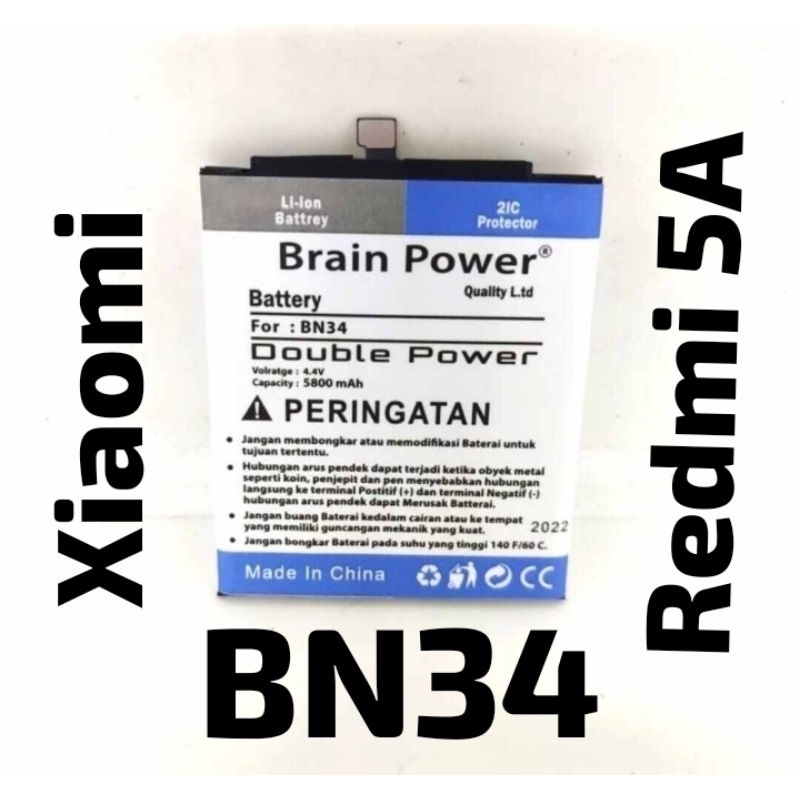 Baterai Batre Double Power BN34 Xiaomi Redmi 5A