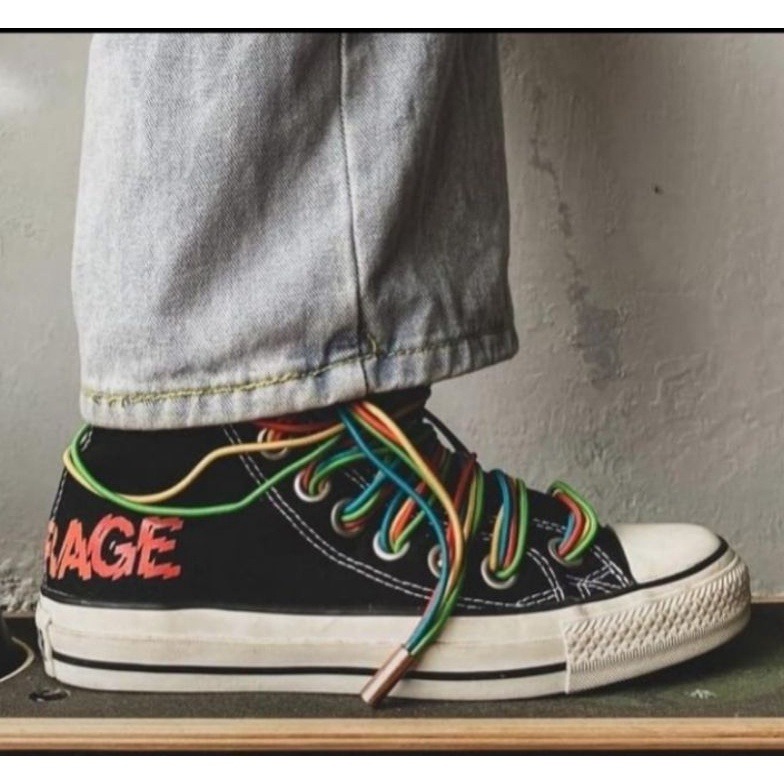 KODE J87Y laces acdc powerage  tali sepatu Converse acdc powerage high special product