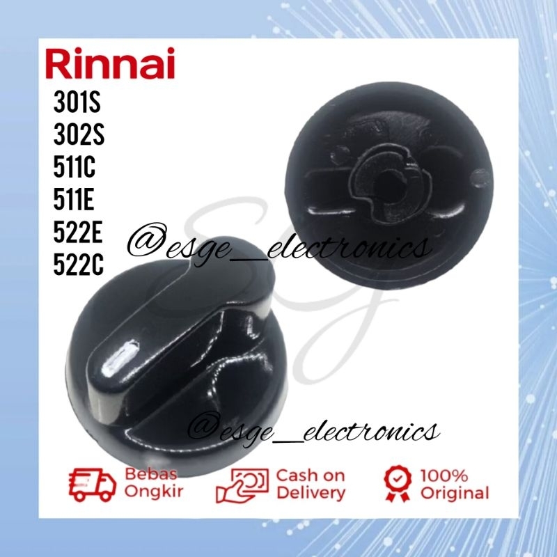 KNOP RINNAI BARU TOMBOL KOMPOR GAS RINNAI MODEL BARU PUTARAN KOMPOR RINNAI BARU KNOB RINNAI BARU