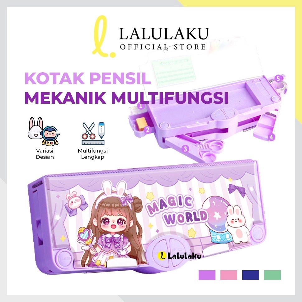 

KODE S38W Tempat Pensil Multifungsi Motif Unicorn Dinosaurus Astronot Untuk Anak TkKotak Pensil Pola Kartun Dengan Rautan