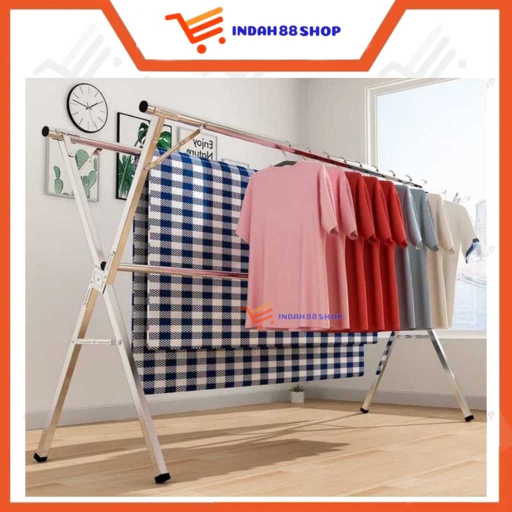 Jemuran Baju Stainless / Jemuran Lipat Minimalis