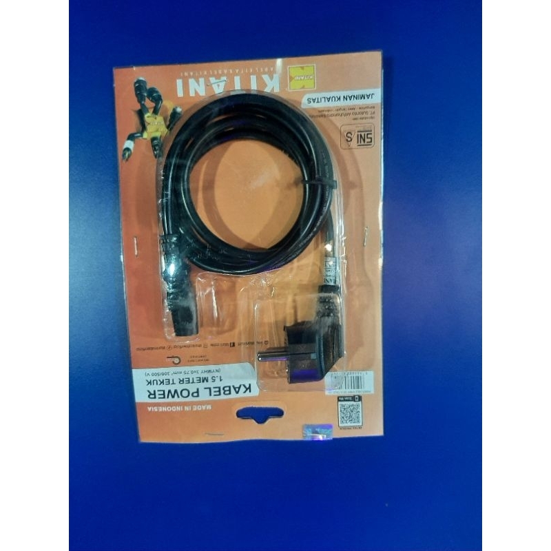 Kabel power KITANI ( nymhy 3x0.75) panjang 1.5m