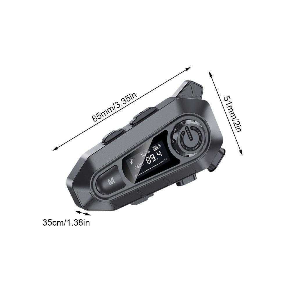 Bluetooth Headset Helm LED FM Radio