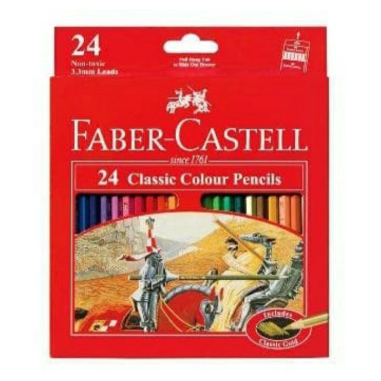 

KODE U16R Faber Castell 24 L Classic Colour Pencil pensil warna Original