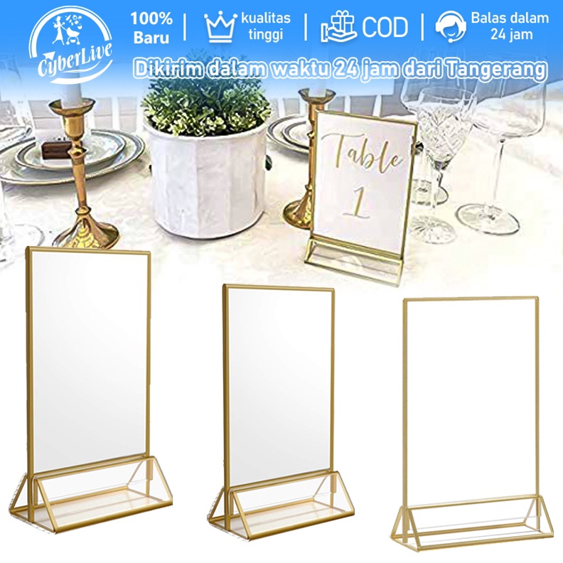 

KODE T27H Stand Akrilik Tempat Brosur Akrilik Tent Card Holder Portrait T Untuk Cafe Atau Rumah Makan