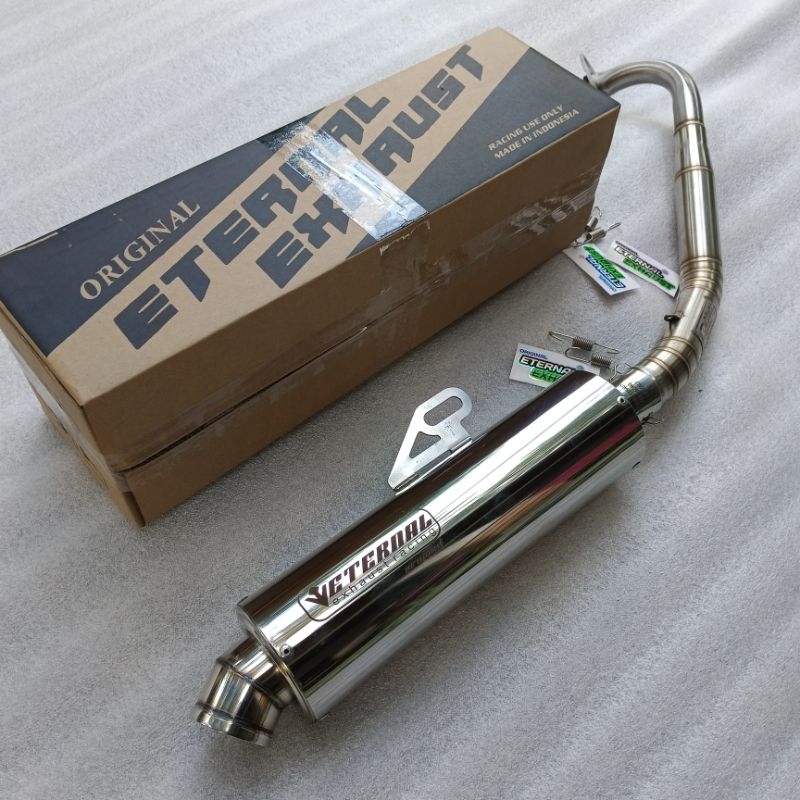 KNALPOT RACING ETERNAL EXHAUST ORIGINAL AEROX NEW NMAX NEW PCX 160 ADV 160 VARIO 125 NEW VARIO 150 N