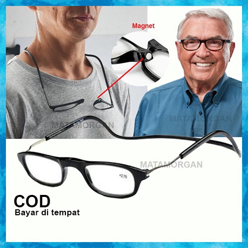SPESIAL DISCOUNT KACAMATA BACA PLUS MAGNET GANTUNG KALUNG MODIS UNISEX PRIA WANITA MM2