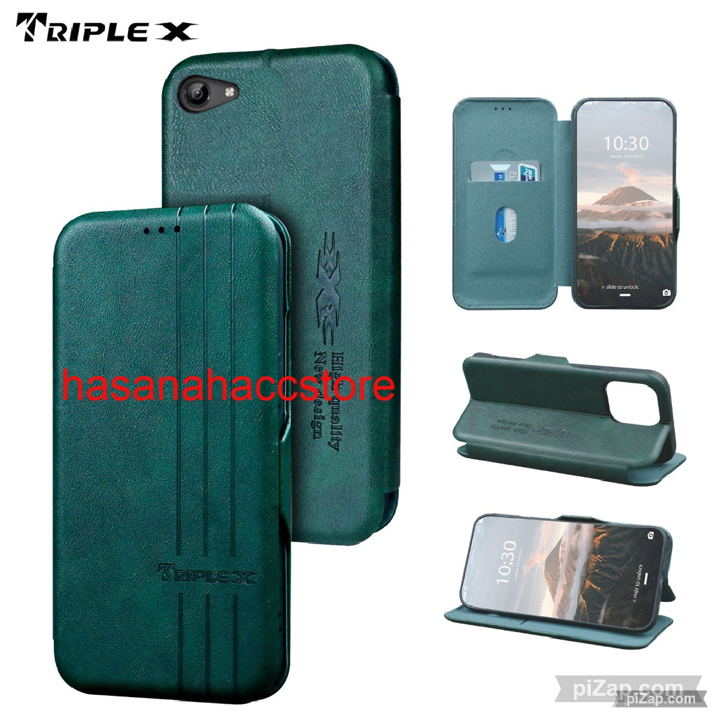 CASE UNTUK HP VIVO Y71 CASE FLIP KULIT DOMPET MOTIF LEATHER WALLETE