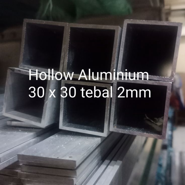 Beli Hollow Aluminium 3 x 3 x tebal 2mm x 1  holo alumunium