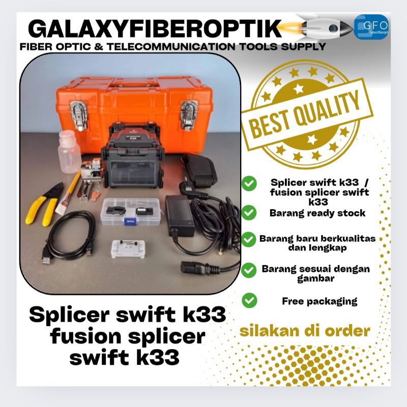Splicer swift k33  / fusion splicer swift k33