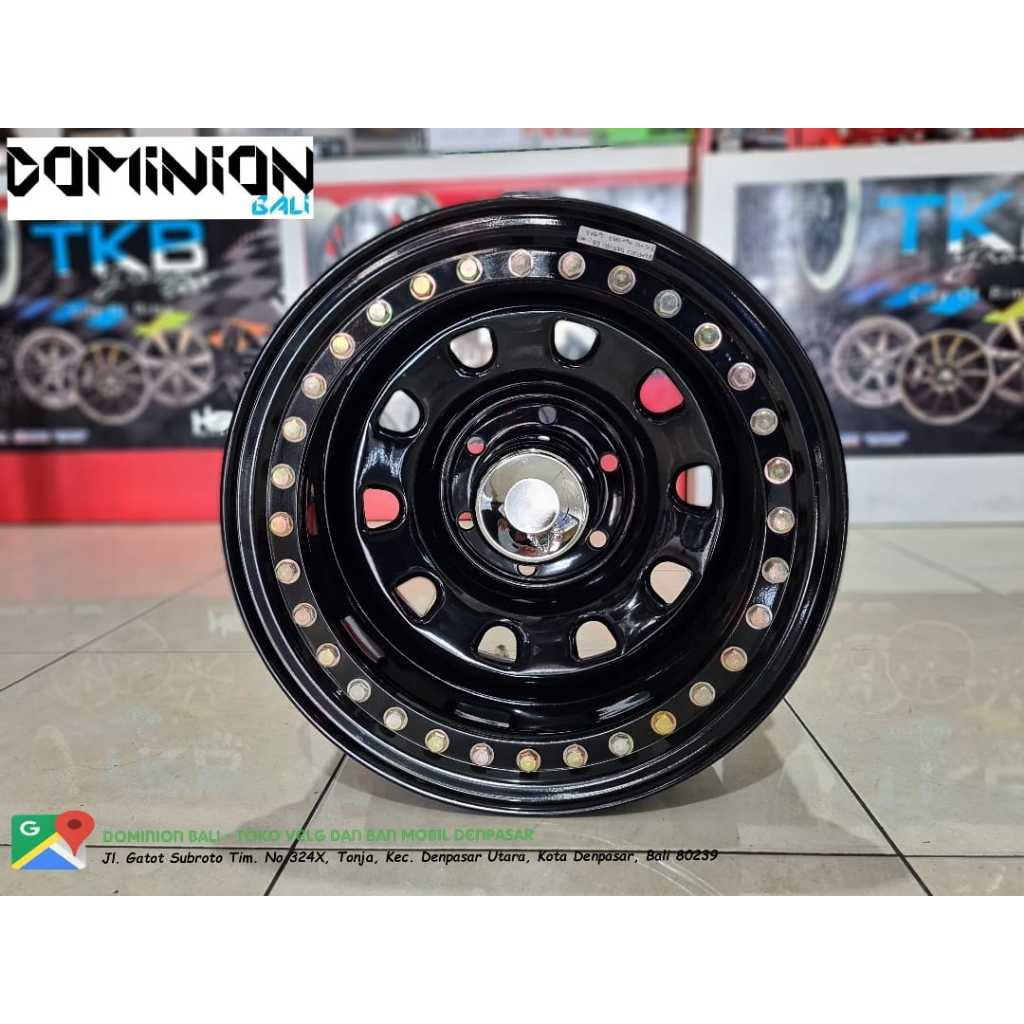 Velg Mobil Offroad Beadlock Ring 15 Pcd 6X139 Lebar 8 ET - 25 BEADLOCK MOKUPO