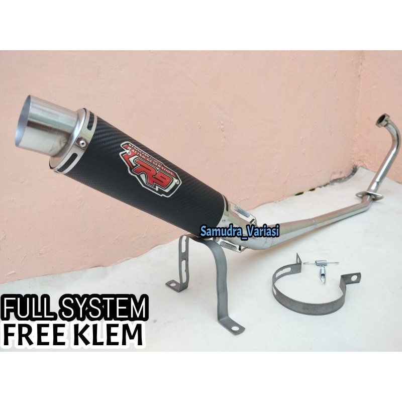 Knalpot Racing R9 Mugello Karbon Untuk motor Jupiter MX OLD 135, Jupiter MX 135 New, Satria Fu karbu