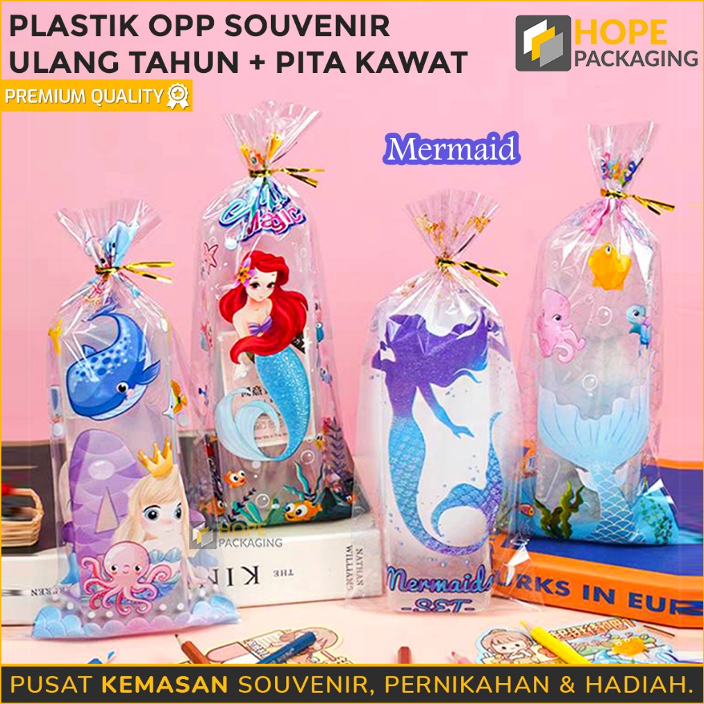 

PANAS Harga 2 Pcs Plastik OPP Souvenir Ultah Motif Pita Kawat Size 125 x 27 Kemasan Plastik Bingkisan Souvenir Hadiah Ulang Tahun Anak Plastik Snack Ultah Plastik Motif