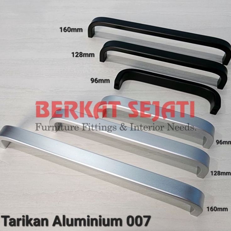 Paket Hemat  Handle Tarikan Laci Pintu Lemari Kitchen Set Minimalis Alumunium 7 16mm