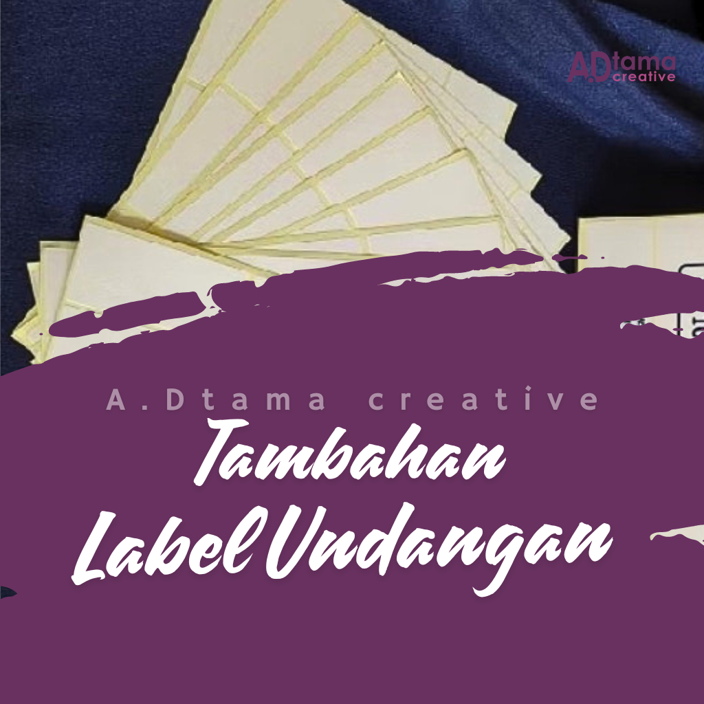 

Label Undangan / Tambahan label undangan / per lembar isi 12pcs