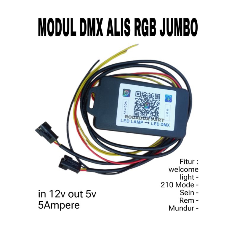 KONTROLER LAMPU ALIS MATRIX RGB JUMBO BLUETOOTH APP / MODUL MATRIX / MODUL DMX / MODUL STOPLAMP MATR