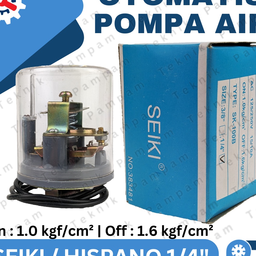 KF7 Otomatis Seiki 14 inch  Pressure switch pompa airHispano drat dalam 14