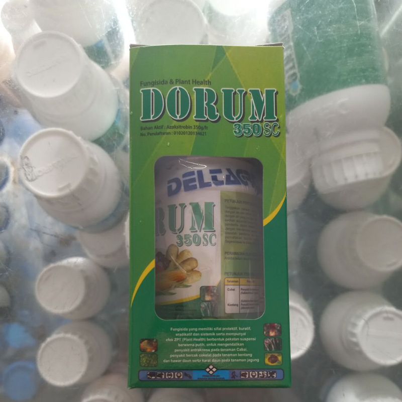 Fungisida DORUM 350 SC @80ml pengendali penyakit antraknosa pada tanaman cabai, bercak coklat pada k