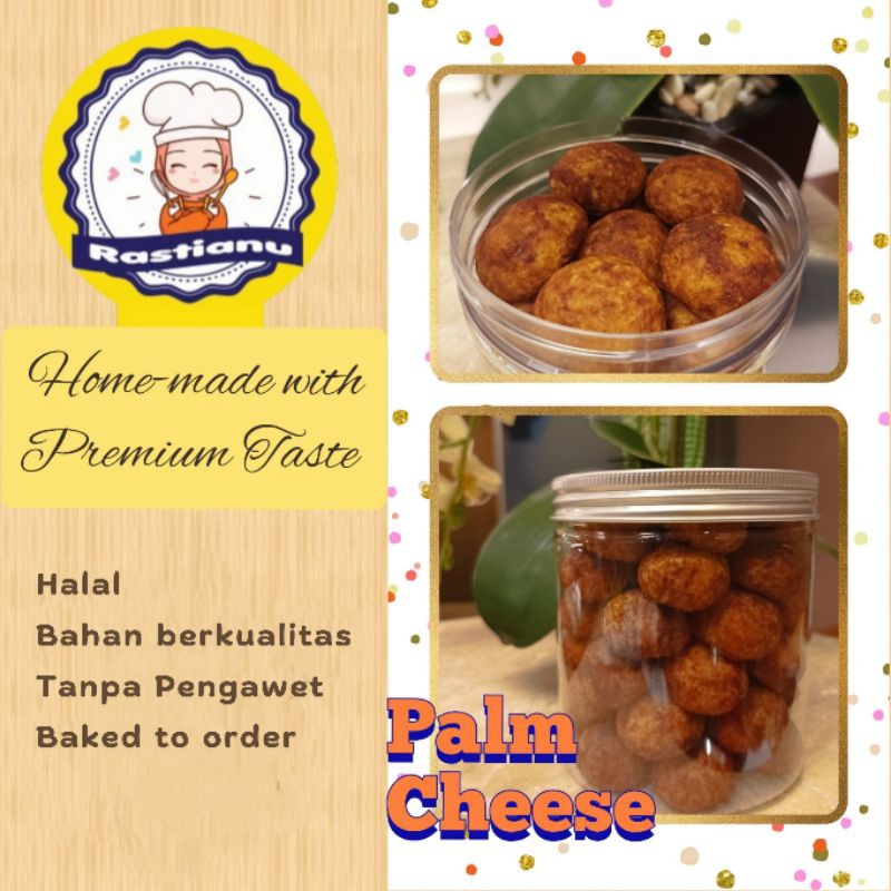 

Palm Cheese Cookies, kue kering keju gula aren crunchy rasa gurih manis