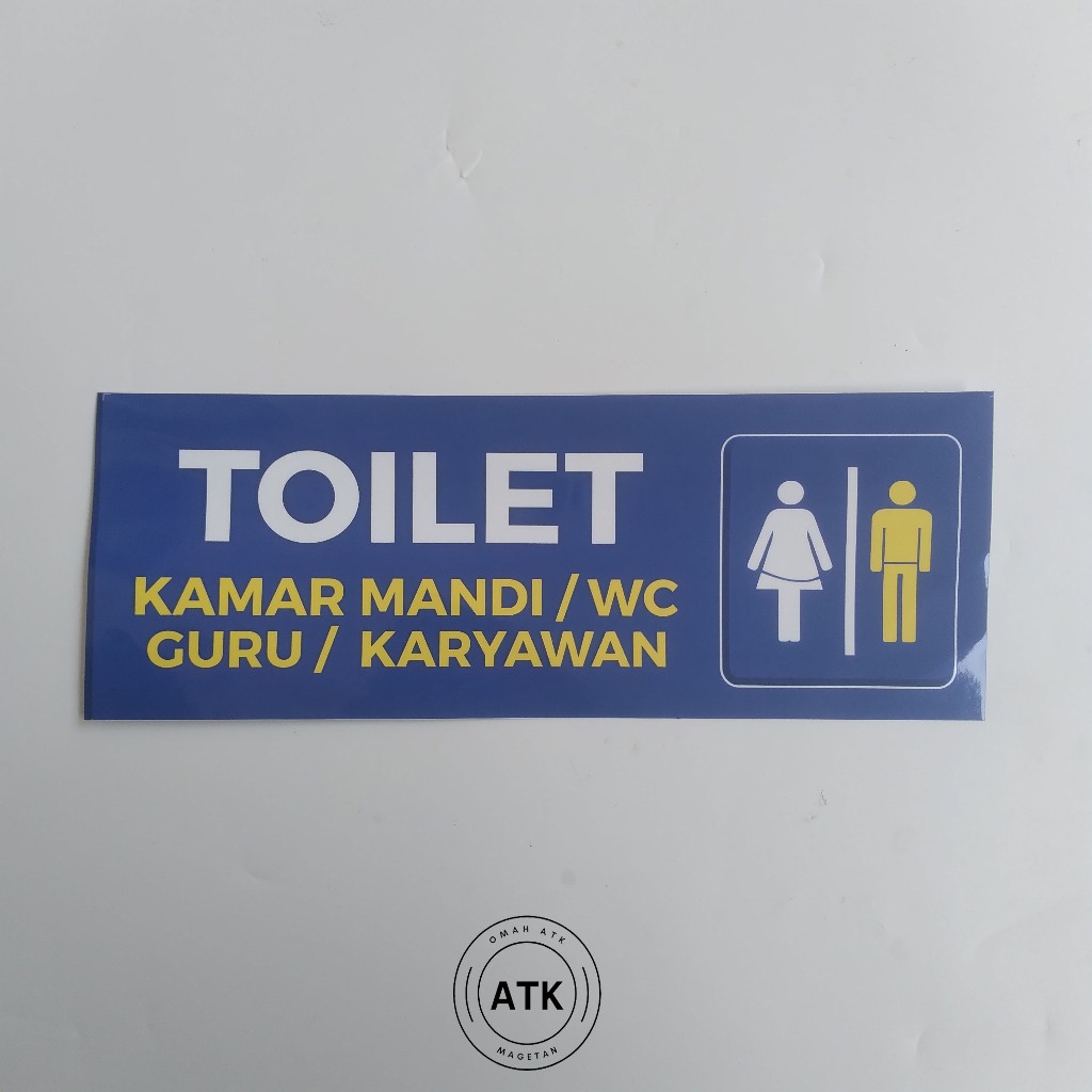 

Stiker Toilet Khusus Guru - Toilet Khusus Karyawan - Kamar Mandi/WC Guru/Karyawan