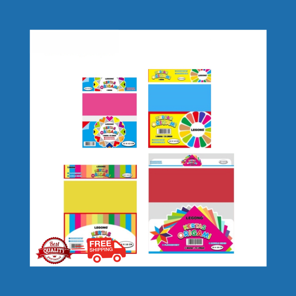

Legong Kertas Origami 10 Warna