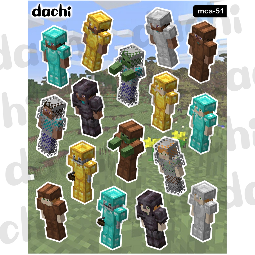 

Dachi Sticker Minecraft Armor MCA-51 Peel Off