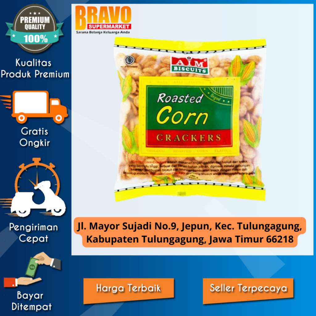 

Bravo Supermarket Tulungagung - AIM Roasted Corn 180g