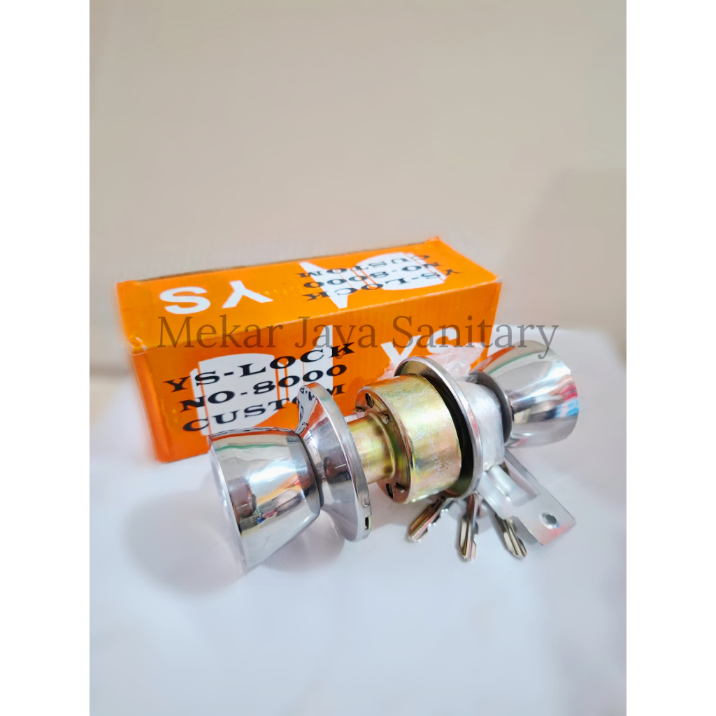 Kunci Bulat / Kunci Kamar Mandi / Kunci WC YS 8000