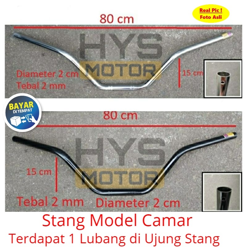 HYS Setang Stang Stir Handlebar Motor Variasi Model CAMAR - Universal RX King RXKing Beat Street Vix